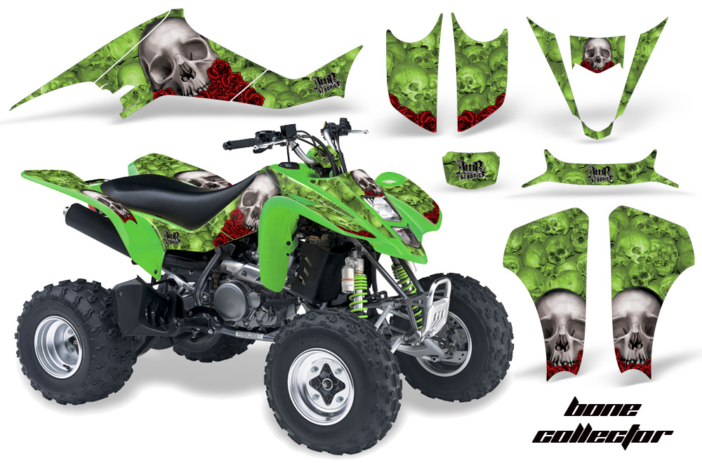 Kawasaki KFX 400 03-08 Graphics Bones Green